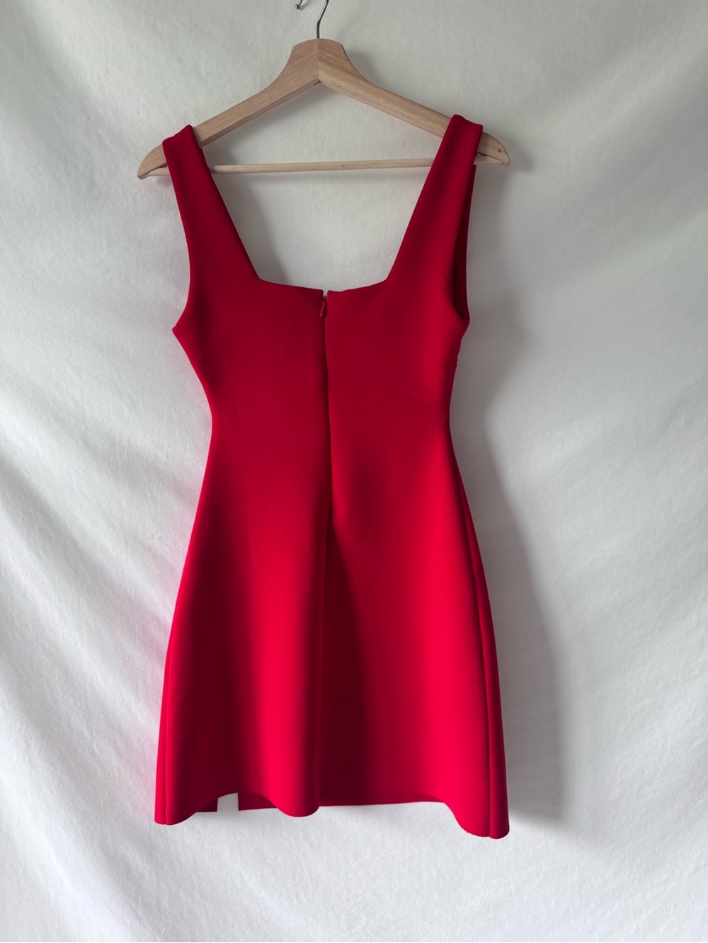 Princess Polly Bombshell Red Square Neck Bodycon Mini Dress US 4 - Picture 3 of 9